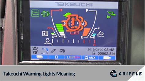 takeuchi warning lights meaning